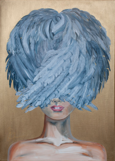 Painting titled "Mask №2 / Маска №2" by Ekaterina Khovanskaya, Original Artwork, Oil