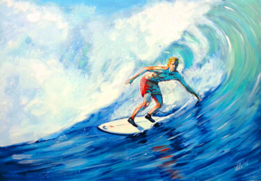 Painting titled "surfer.png" by Predrag Gardasevic, Original Artwork, Acrylic