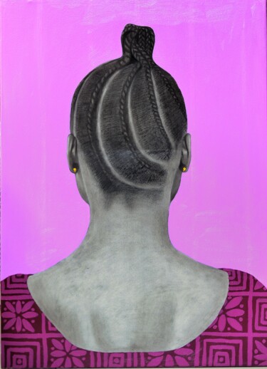Malerei mit dem Titel "EWA iV" von Pelumi Fasasi, Original-Kunstwerk, Acryl
