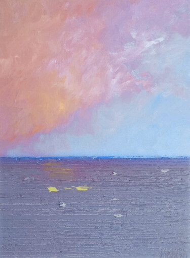 Schilderij getiteld "Il cielo e il mare…" door Peppeluciani, Origineel Kunstwerk, Acryl