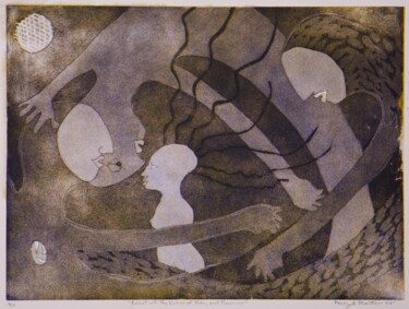 Gravures & estampes intitulée "Beloit with the Voi…" par Percy Martin, Œuvre d'art originale, Eau-forte