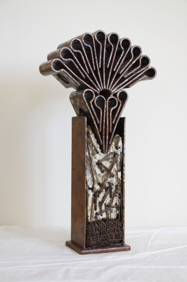 Sculpture titled "arrels, raices, rac…" by Pere Marti, Original Artwork, Metals