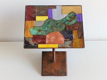 Sculpture titled "Puzle" by Pere Marti, Original Artwork, Metals