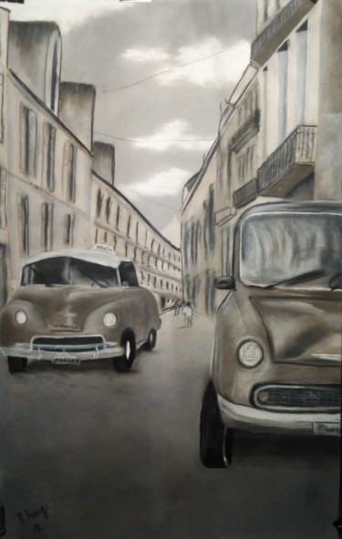 Drawing titled "Havane Cuba 2" by Anthony Perez, Original Artwork, Pastel