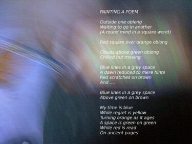 Digital Arts titled "Painting A Poem" by Pete Shepherd, Original Artwork, 2D Digital Work