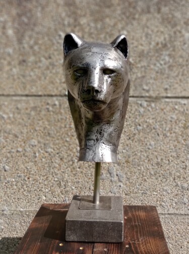 Sculpture intitulée "Bagheera" par Peter Bly, Œuvre d'art originale, Métaux