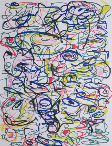 Dessin intitulée "s/p number 1" par Peter Ceccon, Œuvre d'art originale, Marqueur