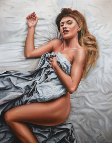 Картина под названием "Morning" - Peter Duhaj, Подлинное произведение искусства, Масло