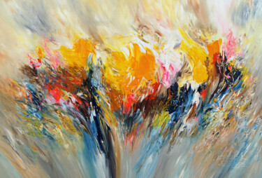 Malerei mit dem Titel "Sunny Nature XL 2" von Peter Nottrott, Original-Kunstwerk, Acryl