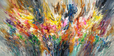 Pittura intitolato "Summer Energy XXL 1" da Peter Nottrott, Opera d'arte originale, Acrilico