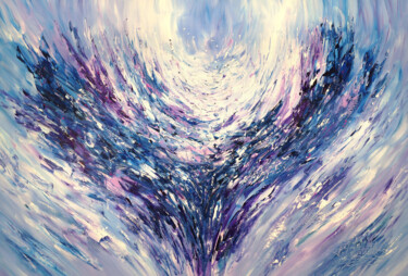 "Blue Wings XL 1" başlıklı Tablo Peter Nottrott tarafından, Orijinal sanat, Akrilik