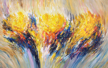 Malerei mit dem Titel "Sunny Nature XXXL 2" von Peter Nottrott, Original-Kunstwerk, Acryl