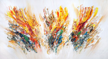 Malerei mit dem Titel "Joyful Symphony L 4" von Peter Nottrott, Original-Kunstwerk, Acryl