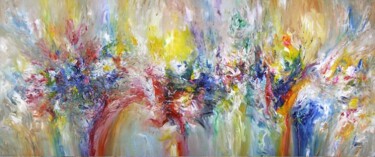 Malerei mit dem Titel "Colour Symphony XXX…" von Peter Nottrott, Original-Kunstwerk, Acryl