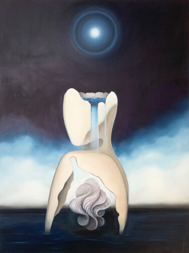 Картина под названием "Savantis Pearls" - Peter Pitout, Подлинное произведение искусства, Масло