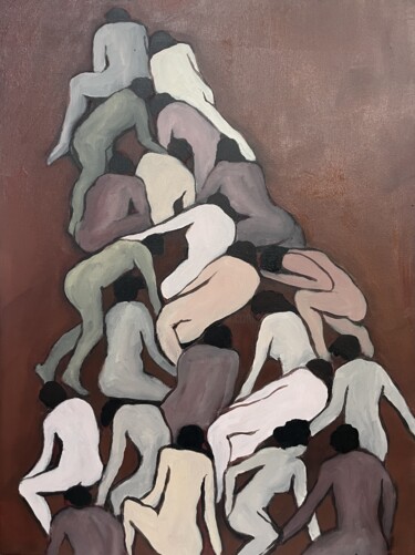 Картина под названием "Genesis" - Peter Ren, Подлинное произведение искусства, Акрил Установлен на Деревянная рама для носил…