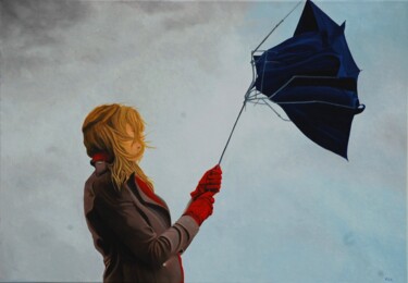 Painting titled "Wind" by Peter Seminck, Original Artwork, Oil