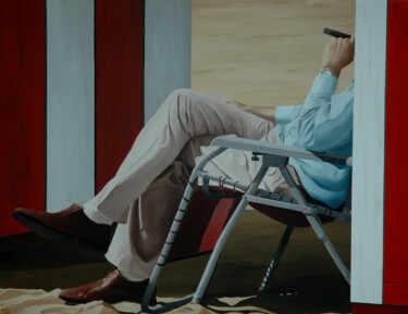 Malerei mit dem Titel "Have a Cigar after…" von Peter Seminck, Original-Kunstwerk, Öl