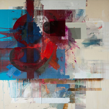 Schilderij getiteld "Abstract Compositio…" door Peter Vahlefeld, Origineel Kunstwerk, Olie