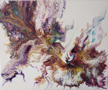 Ζωγραφική με τίτλο "Phoenix" από Petra Kondov, Αυθεντικά έργα τέχνης, Ακρυλικό