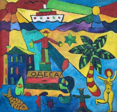 Pintura intitulada "Odessa" por Petro Boyko, Obras de arte originais, Óleo