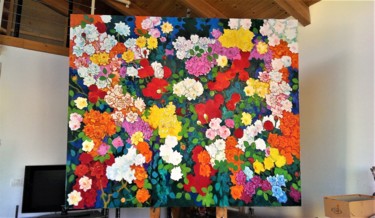 Painting titled "Flowers.jpg" by Petro Kokushta, Original Artwork, Oil