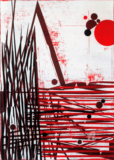 Malerei mit dem Titel "Rediscovered 7." von Petr Strnad, Original-Kunstwerk, Acryl