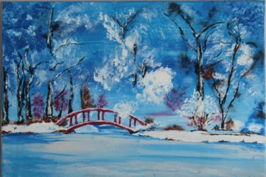 Peinture intitulée "hiver" par Rpcreations, Œuvre d'art originale, Acrylique