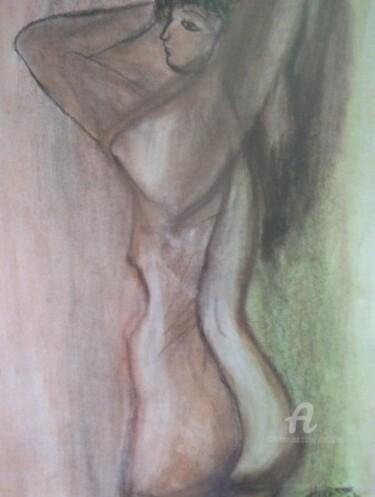 Drawing titled "Nu" by Marie Phebidias, Original Artwork, Pastel