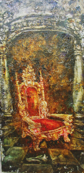 Картина под названием "Majesty and tendern…" - Tatyana Pchelnikova, Подлинное произведение искусства, Масло Установлен на Де…