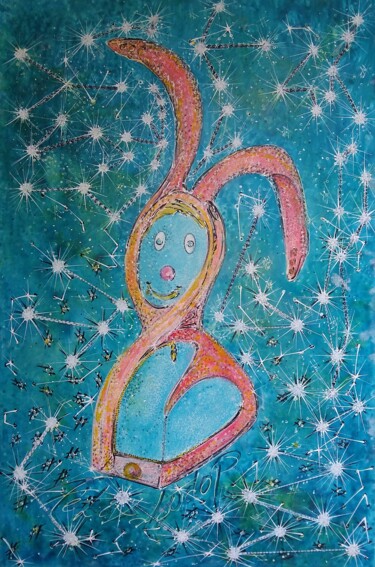 Картина под названием "Infiniment 93, Bunn…" - Phélix Ludop, Подлинное произведение искусства, Акрил
