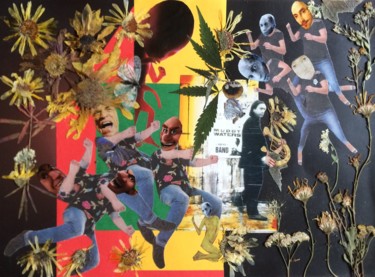 Collages intitolato "Wild horses." da Phil Colisov, Opera d'arte originale, Altro