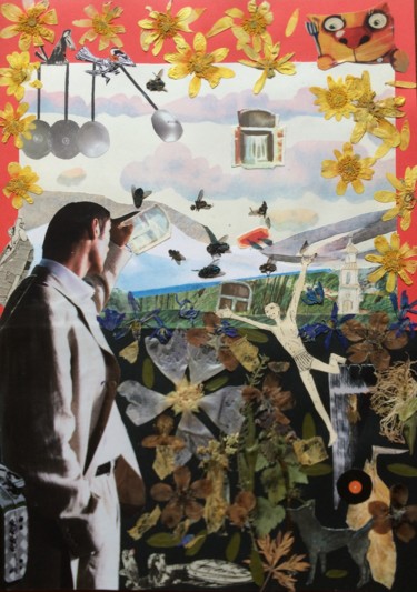 Collages intitulée "Everything ends whe…" par Phil Colisov, Œuvre d'art originale, Autre