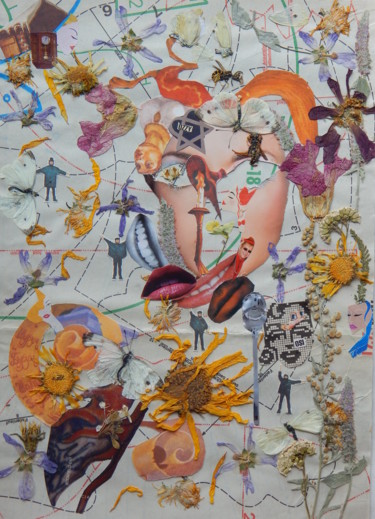 Collages intitulée "From me to you Fant…" par Phil Colisov, Œuvre d'art originale, Autre