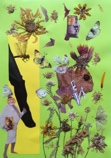 Collages intitulée "Too many people." par Phil Colisov, Œuvre d'art originale, Autre