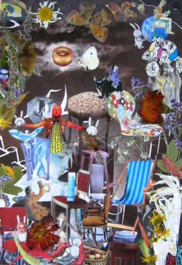 Collages intitulée "All this for pop( a…" par Phil Colisov, Œuvre d'art originale, Autre