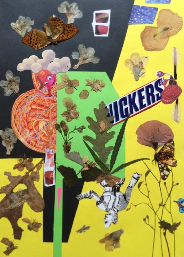 Collages intitulée "...nickers...." par Phil Colisov, Œuvre d'art originale