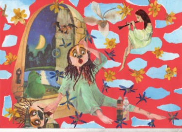 Collages intitolato "He!?" da Phil Colisov, Opera d'arte originale, Collages