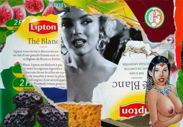 Collages intitulée "SANS-TITRE" par Sadon Gérard, Œuvre d'art originale