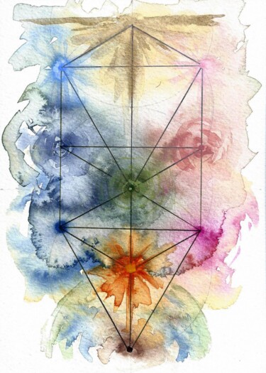 "Ongoing Spiritual C…" başlıklı Tablo Philip Guest tarafından, Orijinal sanat, Guaş boya