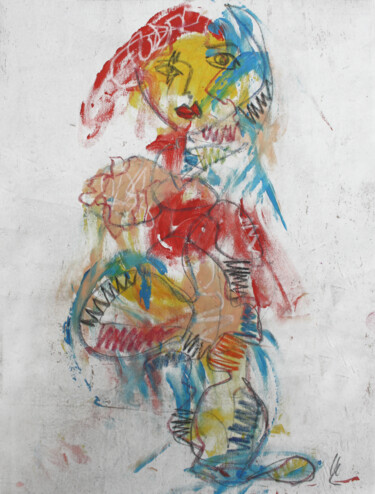 Peinture intitulée "BALLERINA DA SOGNO" par Philip/Ulrike Langen, Œuvre d'art originale, Acrylique
