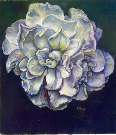 Peinture intitulée "Chrysanthenum" par Philipp Pahin, Œuvre d'art originale, Huile Monté sur Carton
