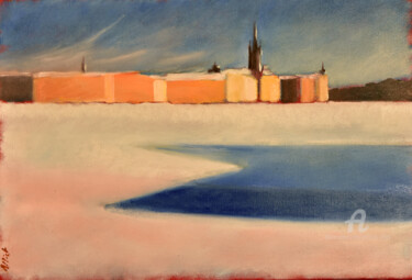 Pintura titulada "Stockholm-soleil d'…" por Philippe Alliet, Obra de arte original, Oleo