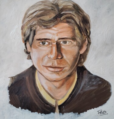 Peinture intitulée "han solo" par Philippe Bayle (chatinspire), Œuvre d'art originale, Huile