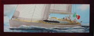 Peinture intitulée "yacht" par Philippe Conrad, Œuvre d'art originale