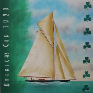 Painting titled ""Shamrock IV" à Sir…" by Philippe Conrad, Original Artwork