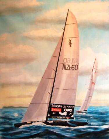 Peinture intitulée "NEW ZEALAND" par Philippe Conrad, Œuvre d'art originale