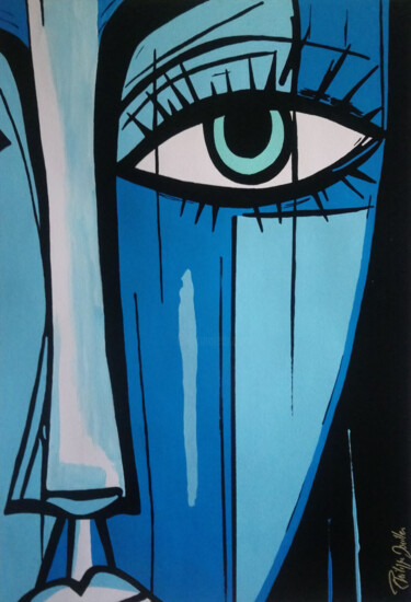 Painting titled "Eva" by Philippe Dailler, Original Artwork, Acrylic