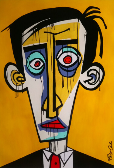 Peinture intitulée "Elliot" par Philippe Dailler, Œuvre d'art originale, Acrylique