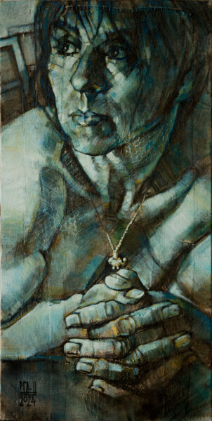 Картина под названием "Regard au loin" - Philippe-Emmanuel Amirault, Подлинное произведение искусства, Масло